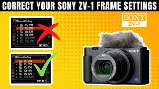 Sony ZV-1 How to Change Frame Rate to 24 Frames setting?