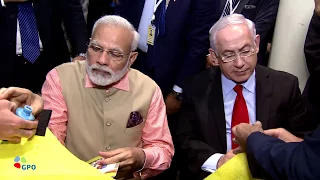 PM Netanyahu and Indian PM Modi Meet with Israeli and Indian CEOs