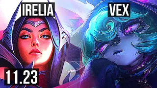 IRELIA vs VEX (MID) | 65% winrate, 10/2/5, Dominating | BR Master | 11.23