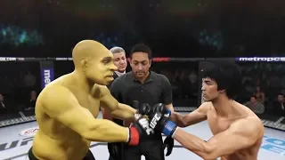 Shrek vs. Bruce Lee (EA Sports UFC 2) - CPU vs. CPU - Crazy UFC 👊🤪