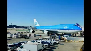 KLM Boeing 747-406M / Chicago O'Hare to Amsterdam Schiphol + O'Hare Ramp Action / 4K Video