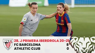 ⚽ RESUMEN I FC Barcelona 8-0 Athletic Club I J28 Primera Iberdrola 2020-21 I Laburpena