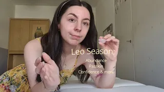 ASMR Reiki for Leo Season ｜ Leo Energy, Plucking/cord cutting, crystal healing, soft spoken