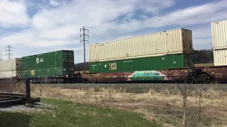 Eastbound NS 1172 Leads NS 20R Intermodal Annville PA