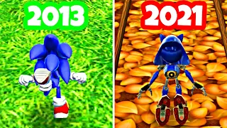 SONIC DASH EVOLUTION (2013-2021)