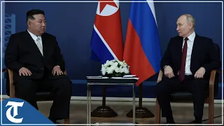 Russian President Vladimir Putin, North Korean leader Kim Jong Un meet in Vostochny