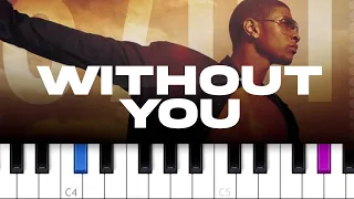 David Guetta - Without You (ft Usher)  (piano tutorial)