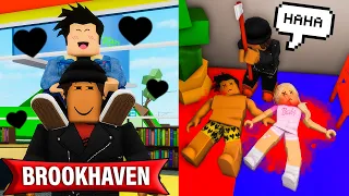 MON PÈRE EST UN TUEUR 🔪 EN SÉRIE 😱 , IL MASSACRE 🩸 DES VICTIMES | ROBLOX BROOKHAVEN MINI FILM RP