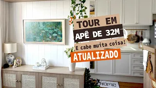 TOUR pelo meu APARTAMENTO pequeno ATUALIZADO | 32 METROS