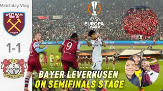 BAYER LEVERKUSEN ON SEMIFINALS EUROPA LEAGUE | WEST HAM 1 - 1 BAYER LEVERKUSEN | MATCH DAY VLOG