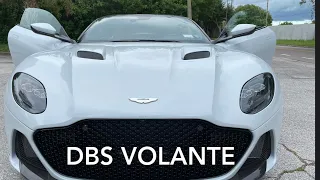 Aston Martin DBS Superleggera Volante drive and exhaust sound