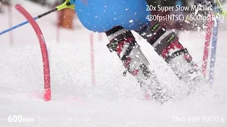 RX10 III - Super Slow Motion with super telephoto- "Ski" | Cyber-shot | Sony