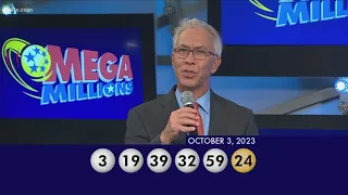 MegaMillions:   October 3, 2023