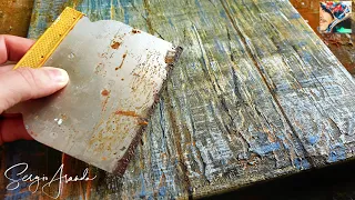 Discover the Magic: Turn Your Canvas into Weathered Wood with This Technique - DIY ART