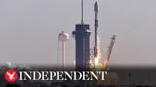 Watch again: SpaceX rocket launches 40 satellites