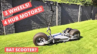 How to build a DIY tilting electric scooter with fat tyres and 4 hoverboard motors - start to finish