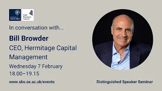 Distinguished Speaker Seminar - Bill Browder