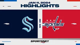 NHL Highlights | Kraken vs. Capitals - January 11, 2024