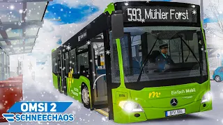 OMSI 2: Rutschpartie im SCHNEECHAOS | Mercedes-Benz Citaro 2 BRT | Bus Simulator