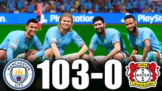 FIFA 23 | RONALDO, MESSI, MBAPPE, NEYMAR, ALL STARS | MANCHESTER CITY 103-0 LEVERKUSEN | UCL FINAL