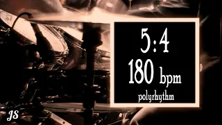 180 Bpm - 5:4 Polyrhythm Drum Beat