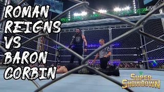 WWE Roman Reigns VS Baron Corbin - Super Showdown 2020