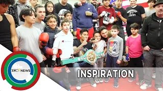 WBC featherweight champ Magsayo inspires young boxers | TFC News New Jersey, USA