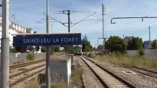 Z50000 NAT : Arrivée à la gare de Saint Leu La Foret sur la ligne H du Transilien