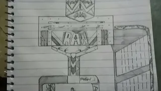 WWE Raw| Monday night raw drawing| WWE raw stage drawing