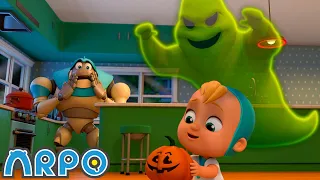 Chase the Ghost!!! | ARPO The Robot | Funny Kids Cartoons | Kids TV Full Episodes