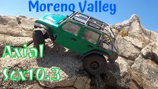 First time capable of making the Bat Cave obstacle in the Axial Scx10.3 Kit at Moreno Valley