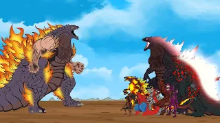 FIRE GODZILLA EARTH vs Godzilla Monsters Ranked From Weakest To Strongest: Size Comparison/ANIMATION