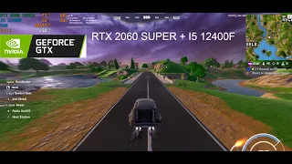 RTX 2060 Super + I5 12400F | Chapter 5 Fortnite | Perfomance Mode Benchmark