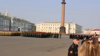 Репетиция Парада Победы на Дворцовой