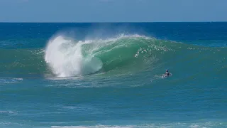 SURFING THE NORTH SHORE DEATH SLAB!!!