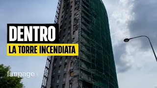 Milano, dentro la Torre dei Moro dopo 2 anni dall'incendio: "Si sente ancora l'odore di bruciato"