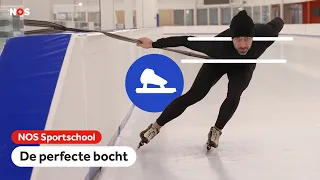 Hoe schaats je de PERFECTE BOCHT?⛸️ | NOS Sportschool met Mark Tuitert | NOS Sport