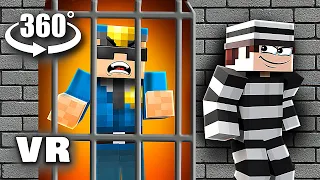 VR 360° FASTEST PRISON BREAK (Minecraft Animation)