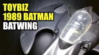 Batman Batwing with Villain Cruncher Vintage 1989 Batman Toybiz Action Figure Playset Vehicle