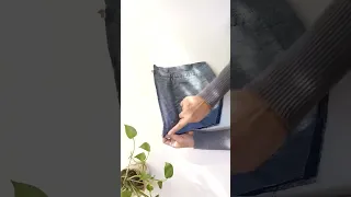 DIY Old Jeans Recycle Pocket, Denim Reuse | Tutorial Speed