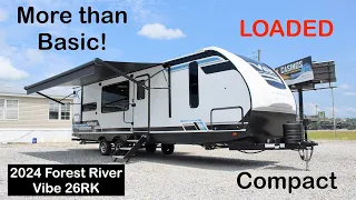 This is NOT an Entry Level Travel Trailer! 2024 Forest River Vibe 26RK