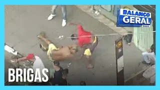 Helicóptero da Record TV flagra brigas durante festas clandestinas em São Paulo