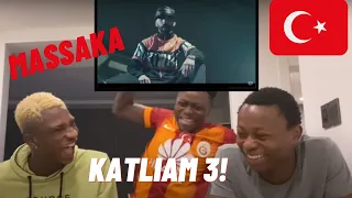 NIGERIANS REACTING TO MASSAKA| KATLIAM 3 | Türkçe rap reaksiyon | (Türkçe altyazı)
