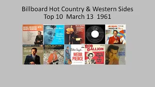 Billboard Top 10, Hot Country & Western Sides, Mar. 13, 1961