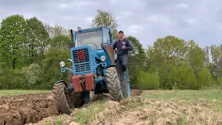 ПОЛЯ в НАДІЙНИХ руках🤝Оранка МТЗ-82 і ПЛН-3-35!Розхід топлива на 1/г