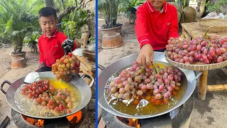 Delicious grape fruit cooking with country style - Chef Seyhak