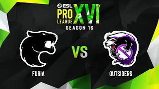 FURIA vs Outsiders | Карта 2 Vertigo | ESL Pro League Season 16 - Playoffs