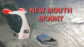 NEW Mouth Mount + Test Session! | Pro Standard Grill Mount 2.0 | Bodyboarding Kiama Wedge| POV