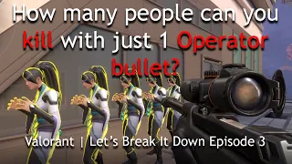 How many people can you kill with just 1 Operator bullet? | Let's Break It Down - Episode 3