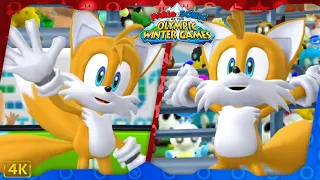 Mario & Sonic at the Olympic Winter Games 2010 ⁴ᴷ All Events (Tails gameplay)